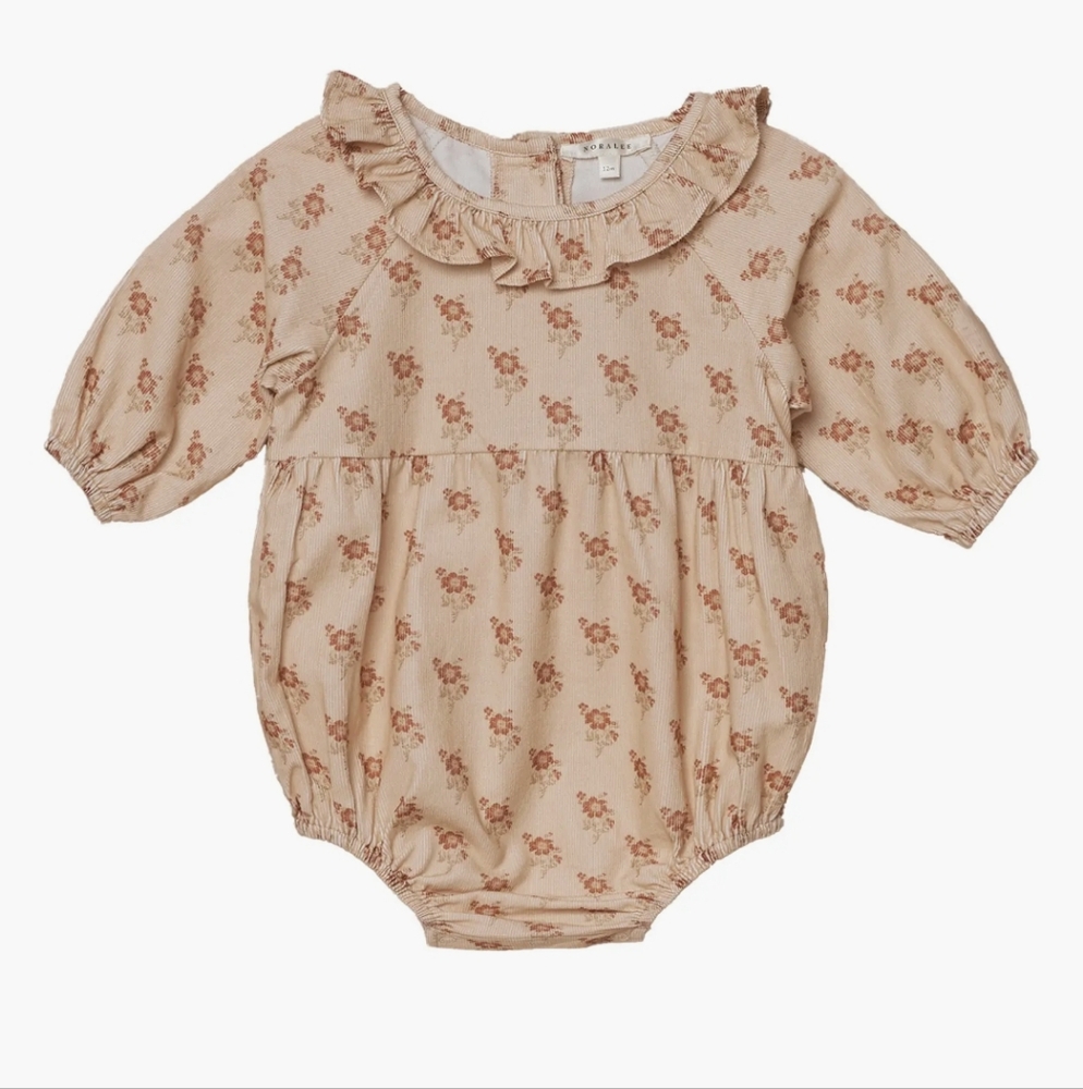 Nwt! Noralee Adeline Floral Bodysuit In Fintage Fleur